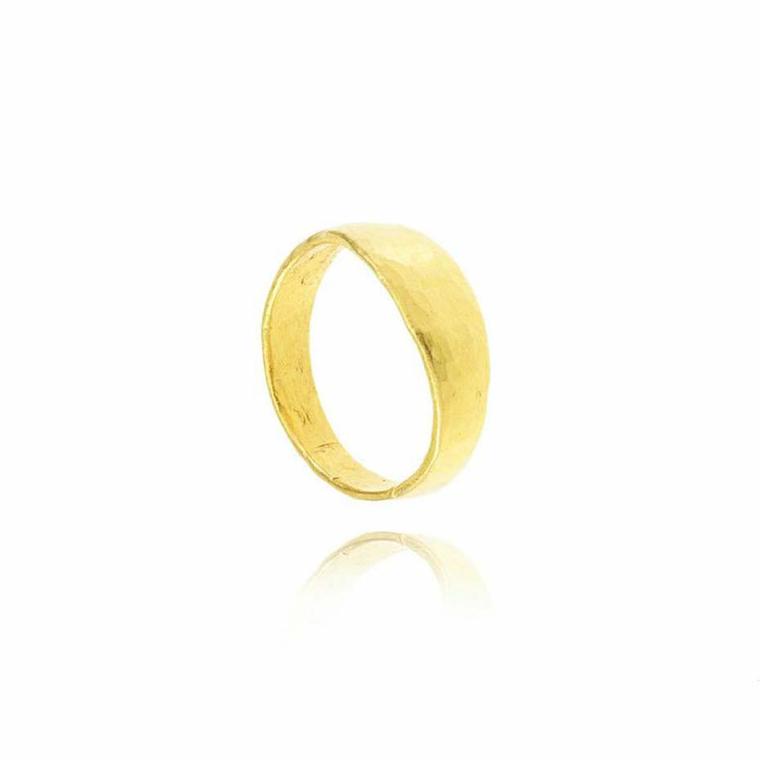 Pippa Small's new collection of ethical wedding bands are made from yellow Fairtrade gold sourced from mines in Peru and Bolivia.